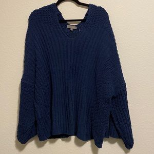 Umgee Blue Knit Sweater
